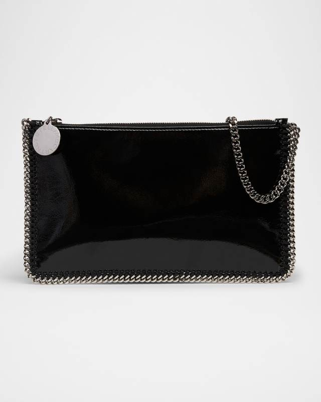 Falabella Crinkled Patent Pochette Shoulder Bag